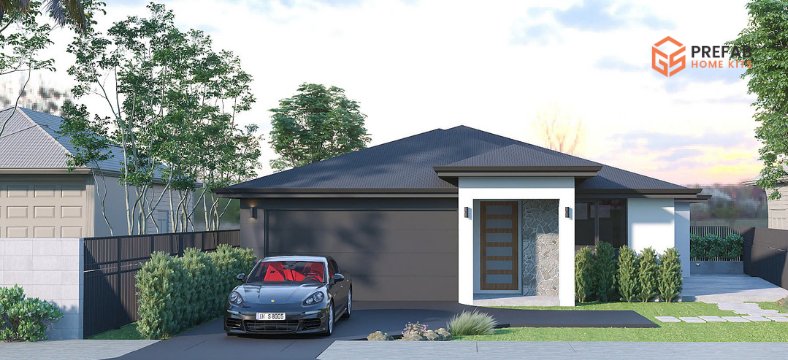 exterior design and architectural style of prefabricated home customisation