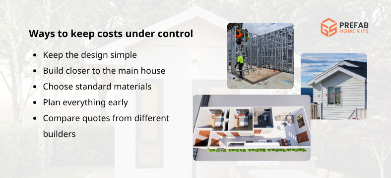 ways to keep costs under control