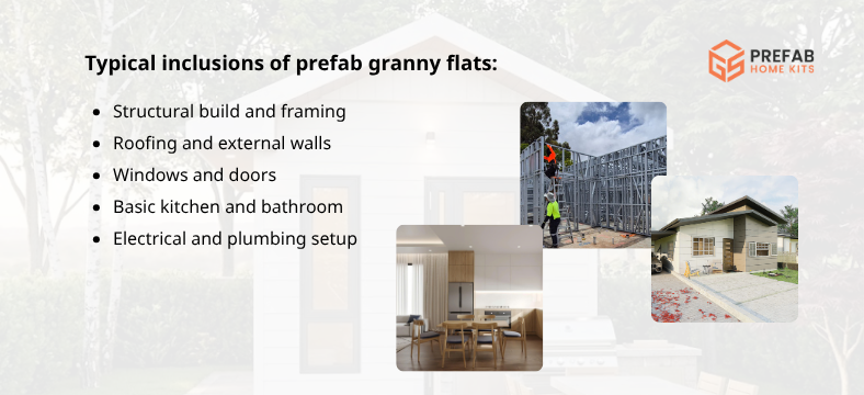 what included in a prefab granny flat