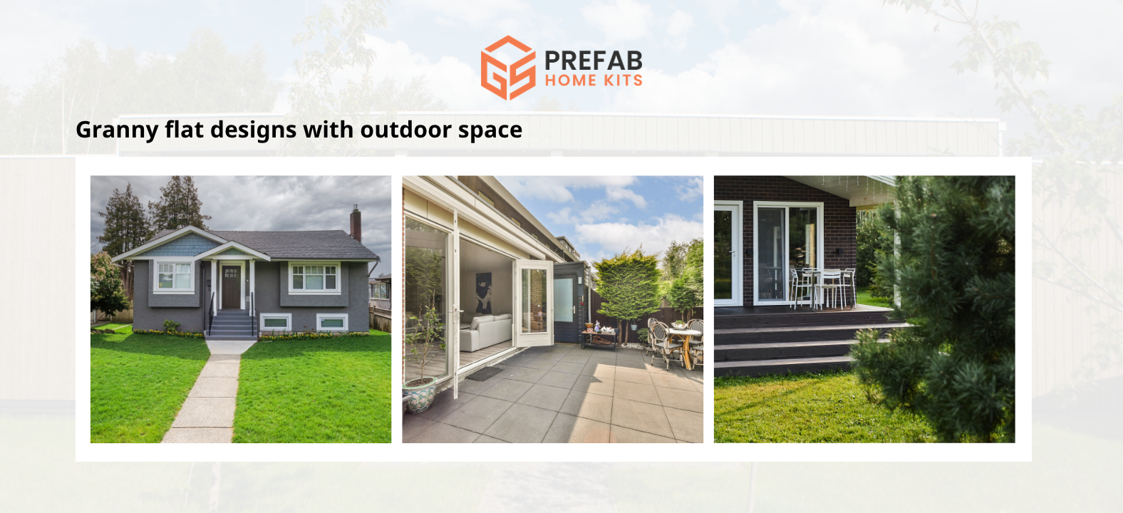 granny flat designs with outdoor space