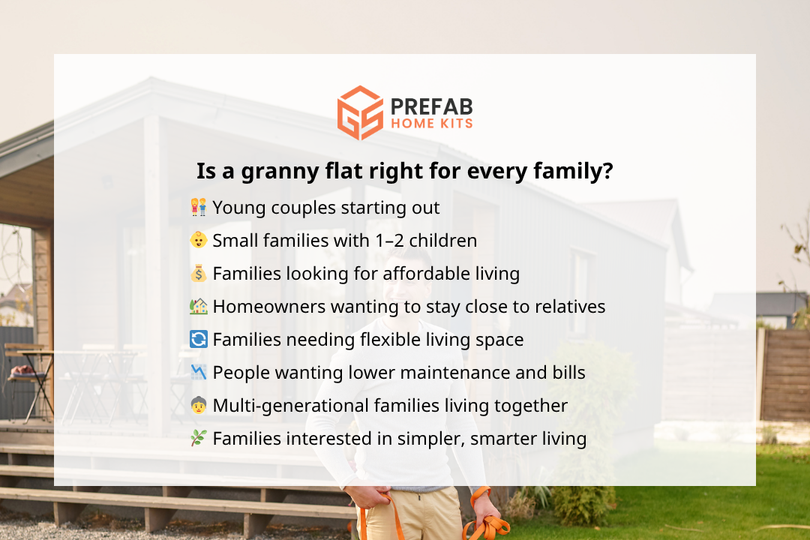 is a granny flat right for every family