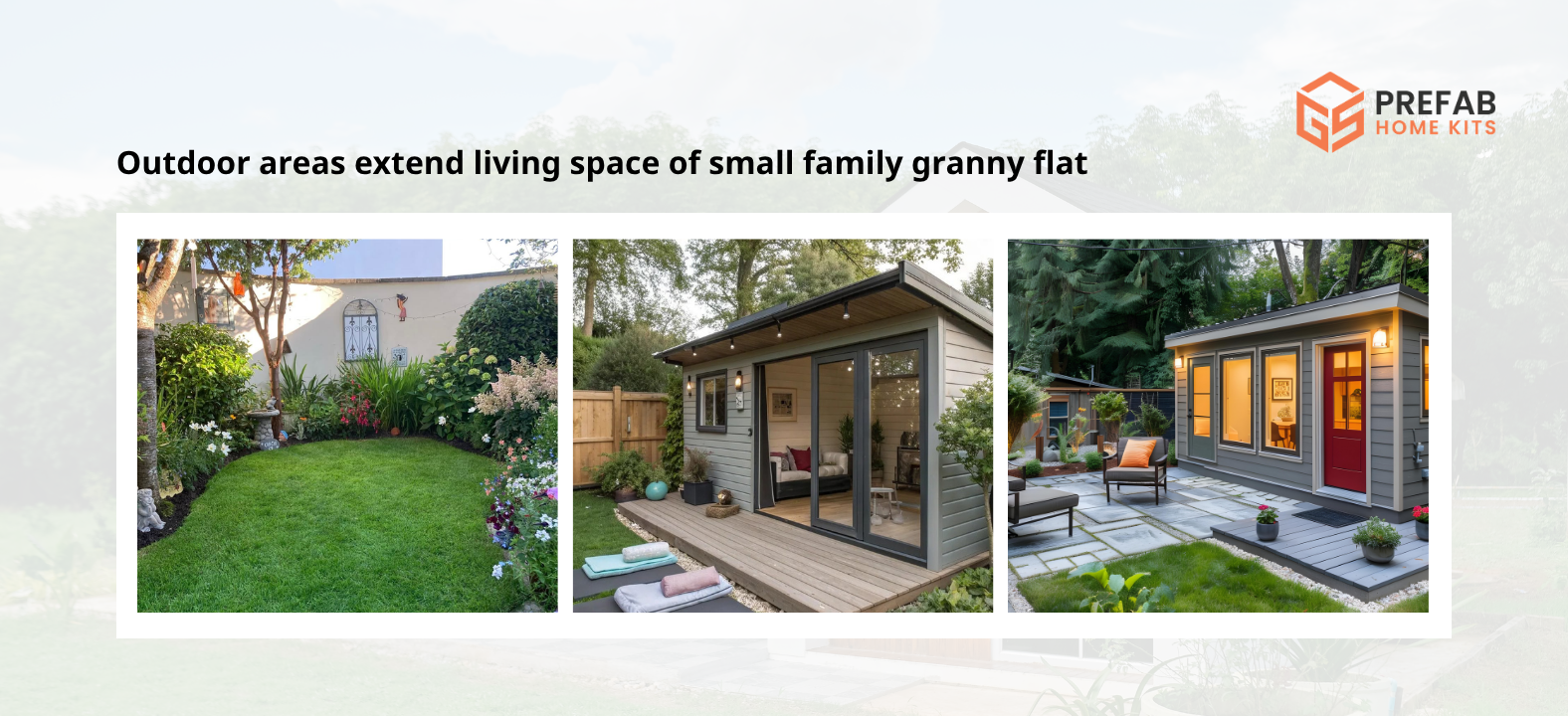outdoor areas extend living space of small family granny flat