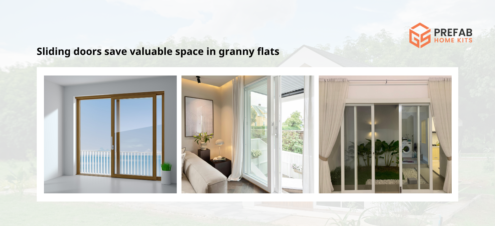 sliding doors save valuable space in granny flats