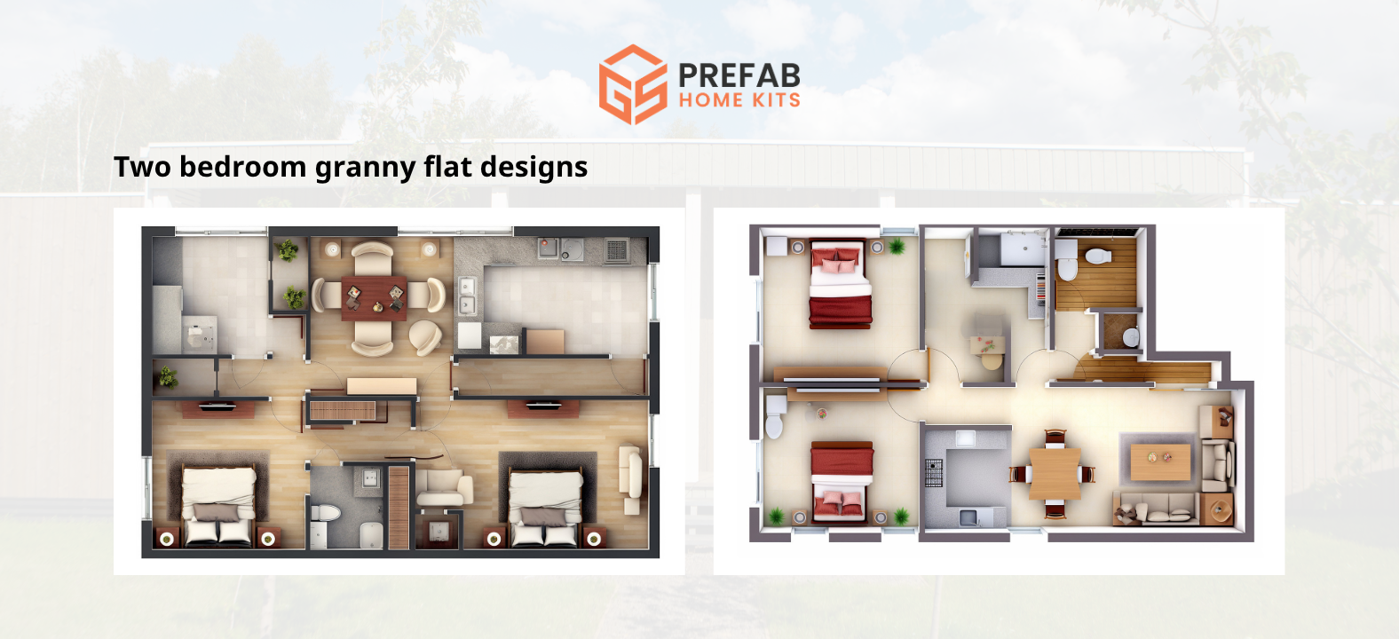 two bedroom granny flat designs