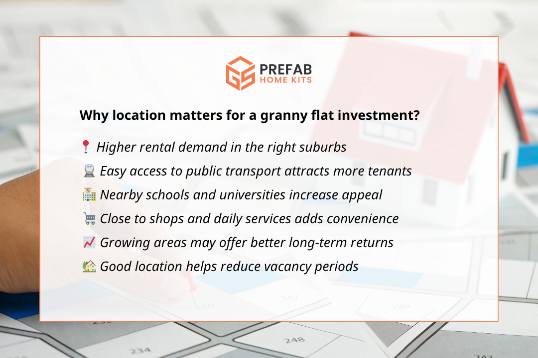 why location matters for a granny flat investment