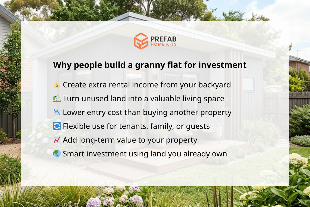why people build a granny flat for investment