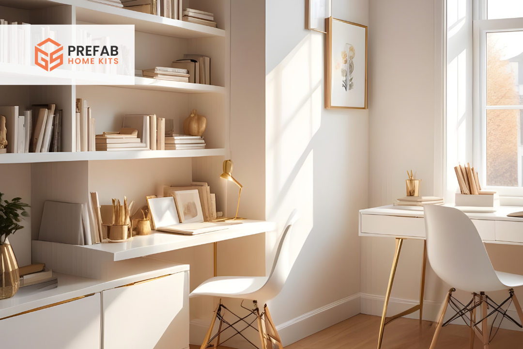 a study nook in a small family granny flat does not require a separate room